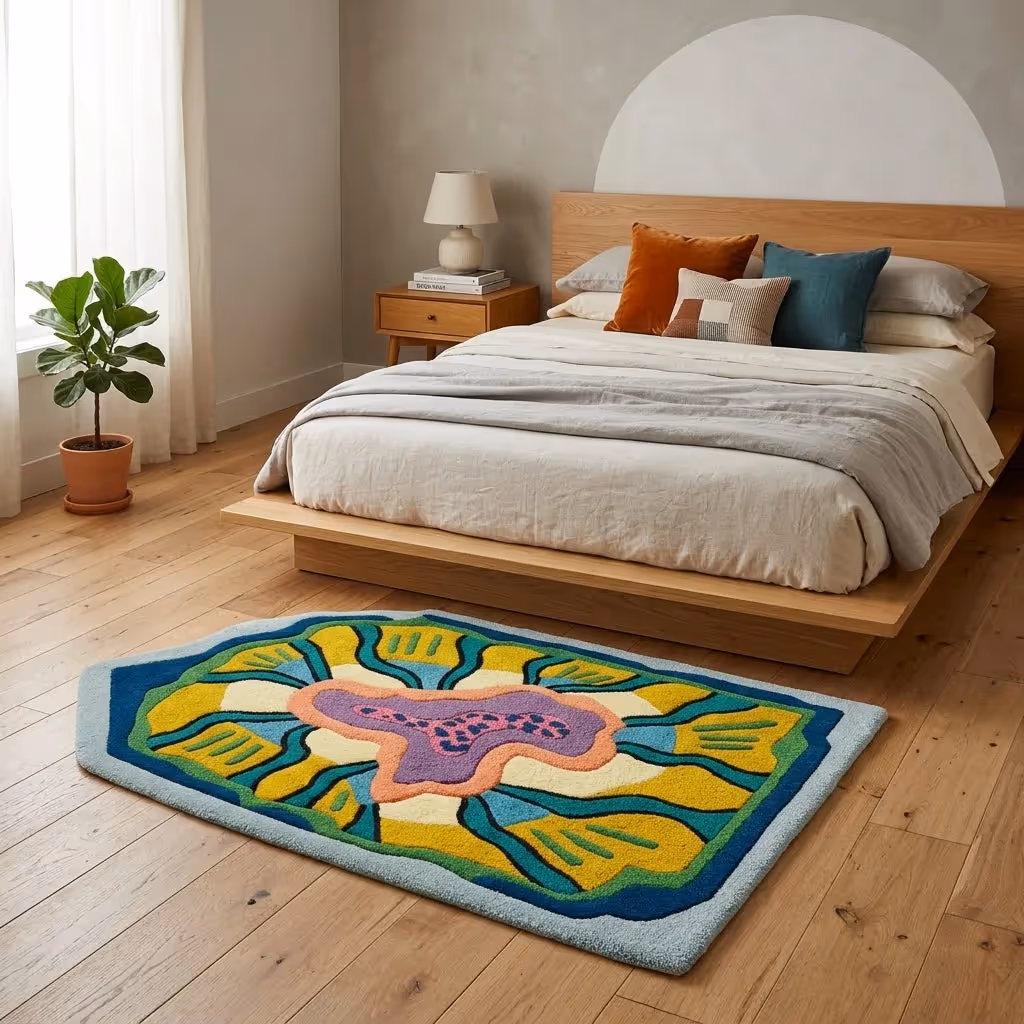 Prism Petal Abstract Floor Rug image 8