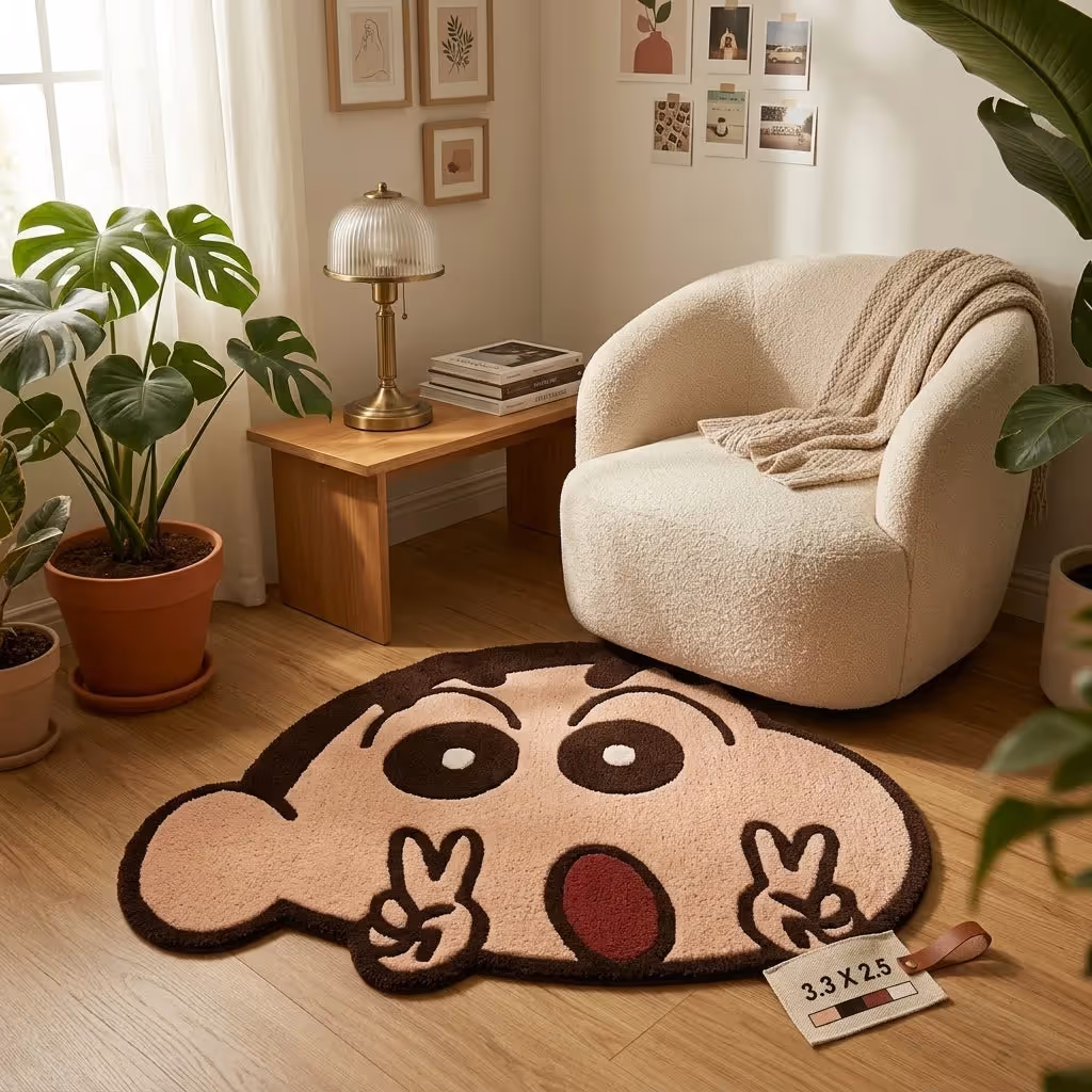 Shin-chan Face Tufted Rug  image 3