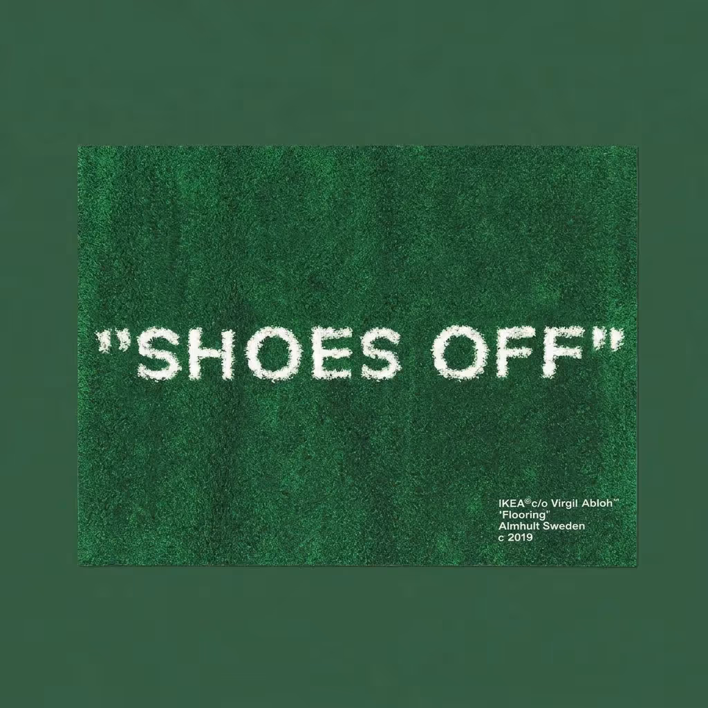 Shoes Off Green Grass Streetwear Rug image 1