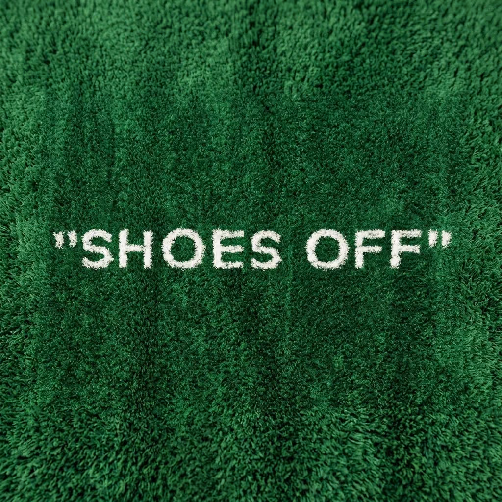 Shoes Off Green Grass Streetwear Rug image 3