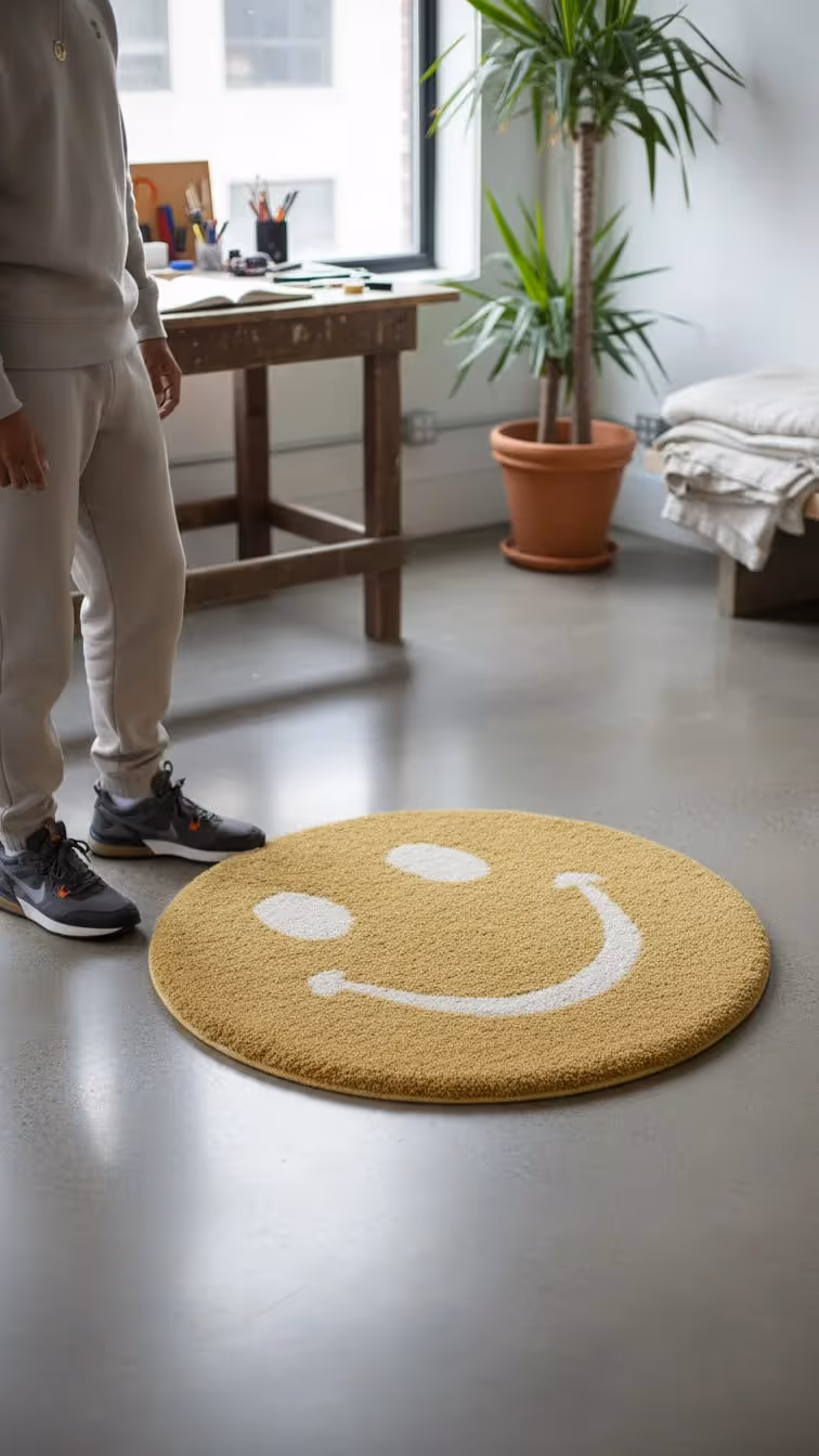 Smiley Kids Smiling Shag Area Rug  image 4