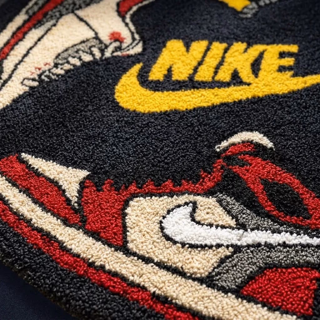 Sneaker Collage Round Tufted Rug  image 3