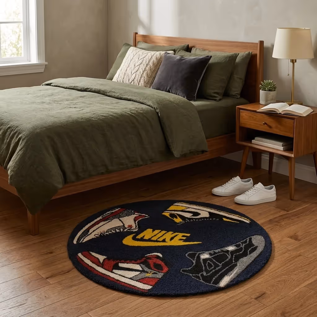 Sneaker Collage Round Tufted Rug  image 5