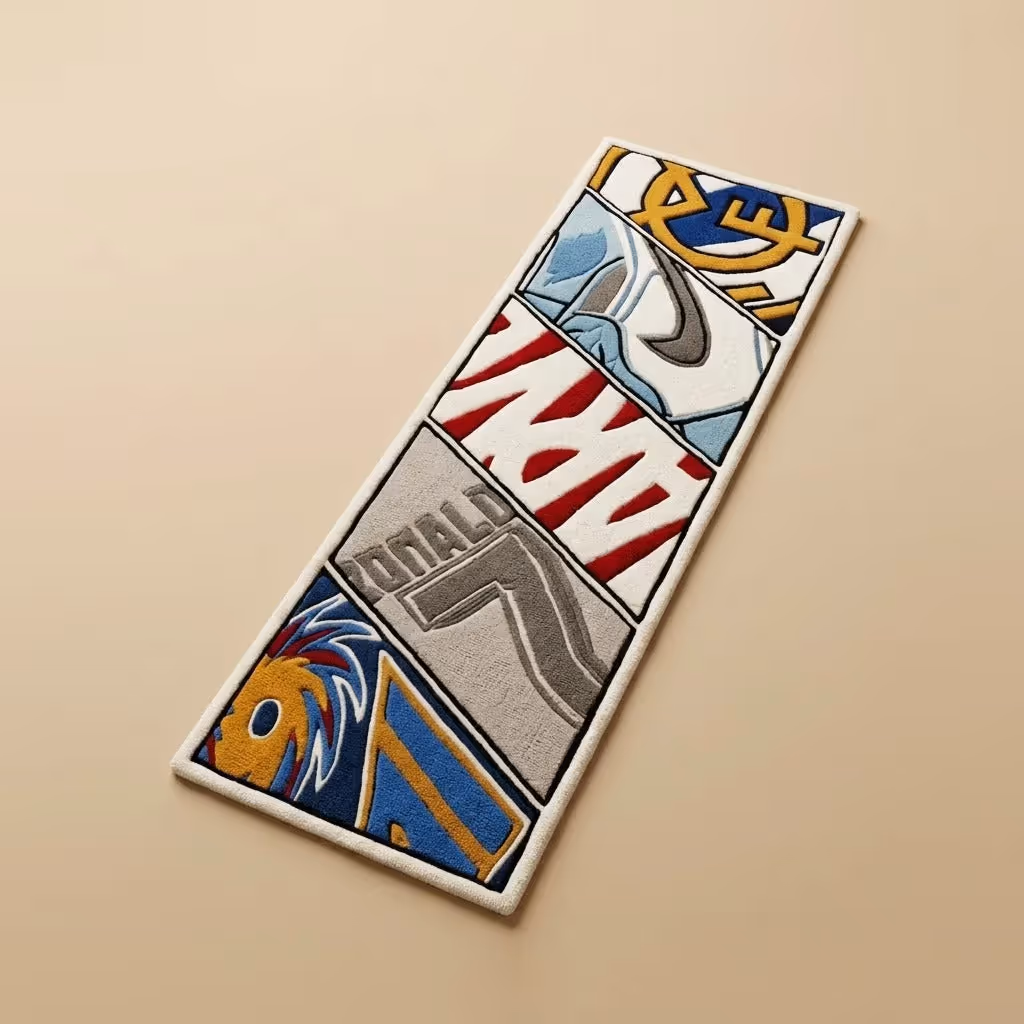 Sneaker Collage Runner Rug image 1