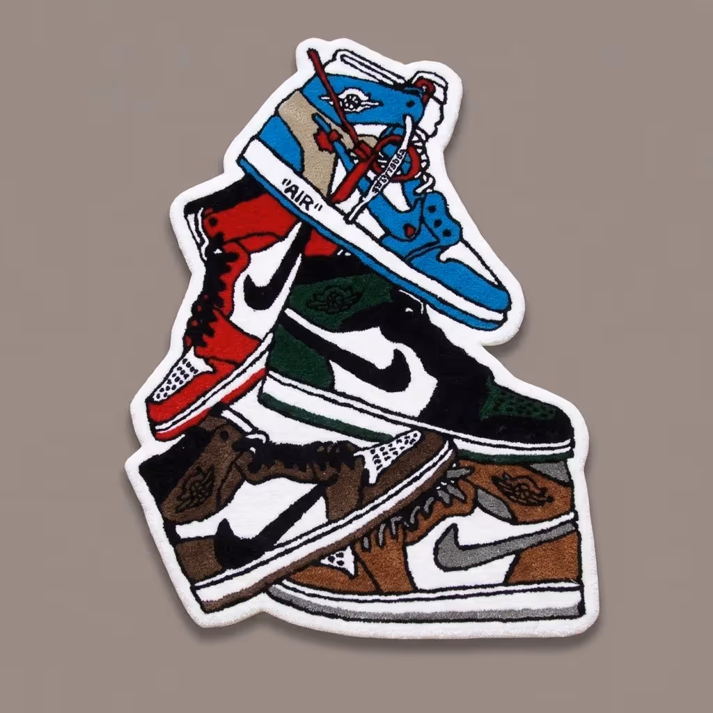 Sneaker Stack Rug image 1
