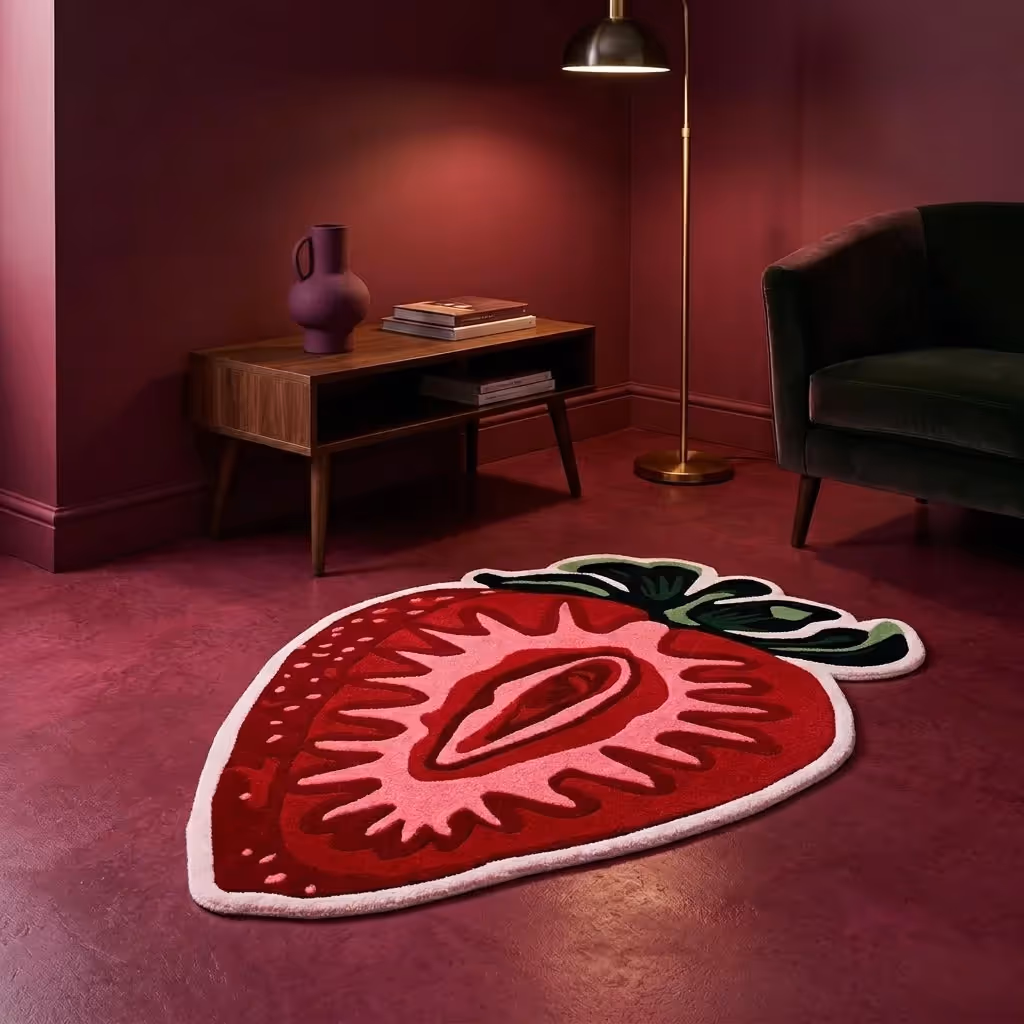 Strawberry Dream Tufted Rug image 1
