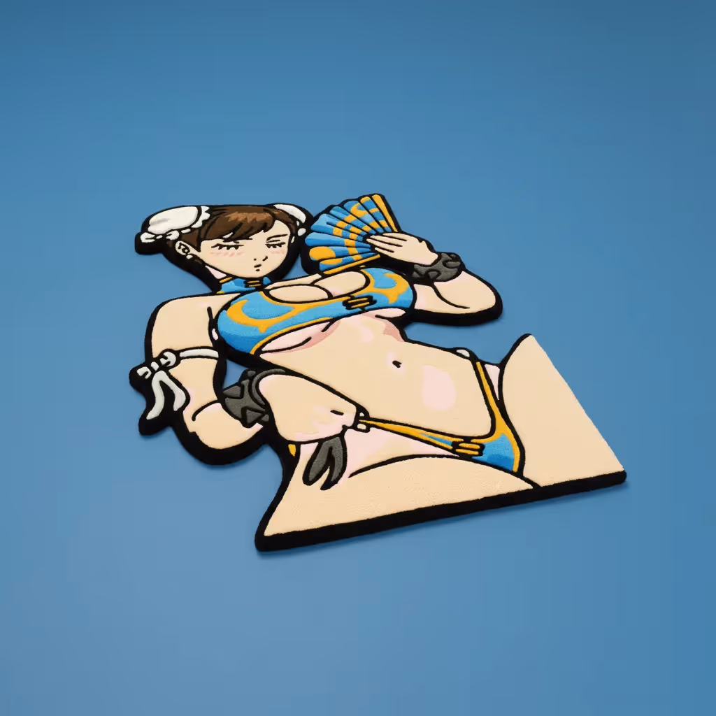 Street Fighter Chun-Li Mai Hand-Tufted Rug image 3