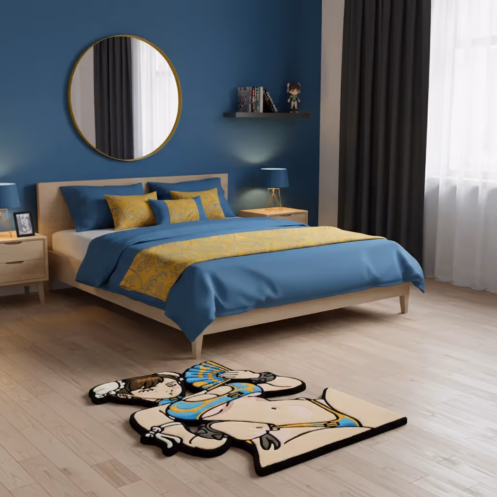 Street Fighter Chun-Li Mai Hand-Tufted Rug image 5