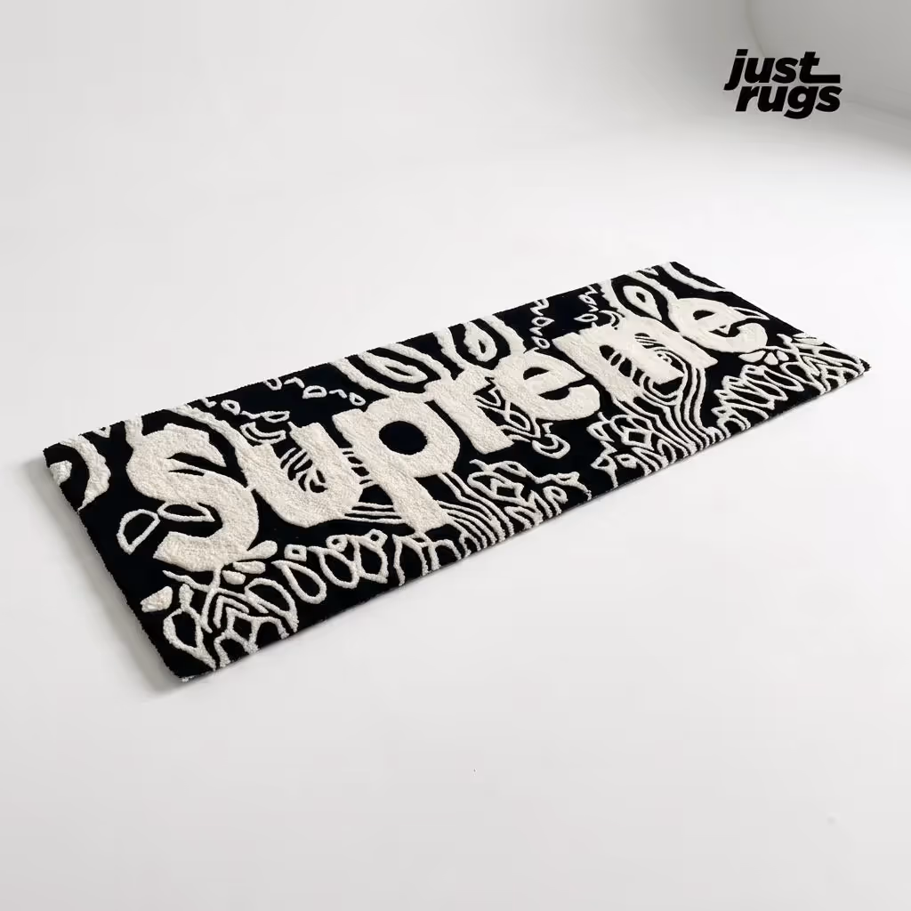Supreme Logo x Bandana Hand-Tufted Rug image 1