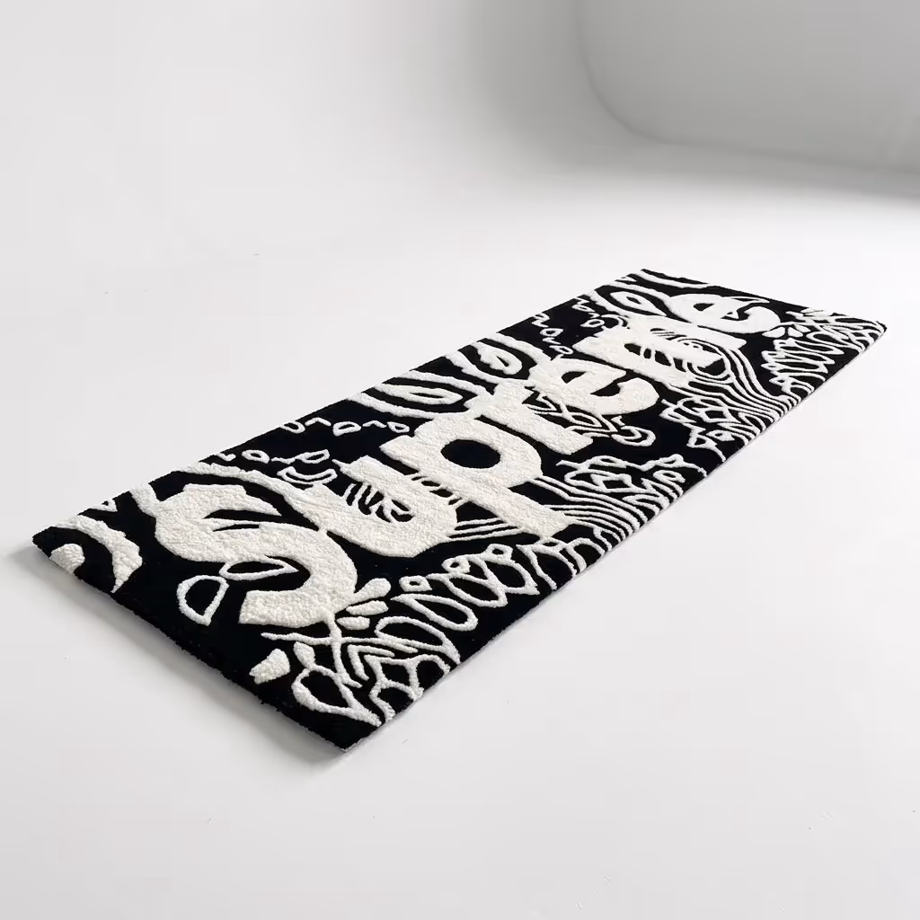 Supreme Logo x Bandana Hand-Tufted Rug image 2