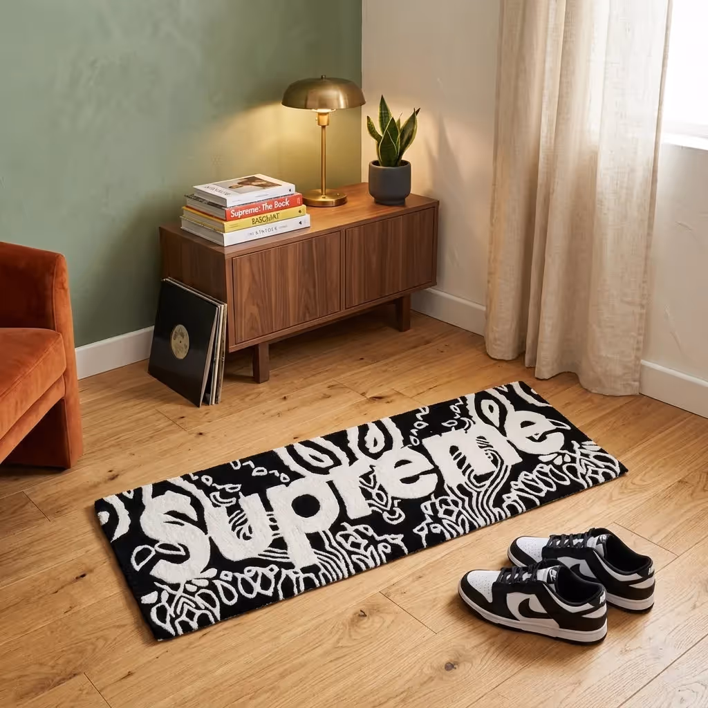 Supreme Logo x Bandana Hand-Tufted Rug image 5