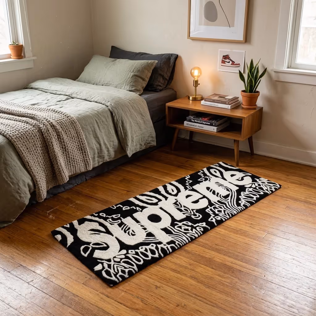 Supreme Logo x Bandana Hand-Tufted Rug image 6