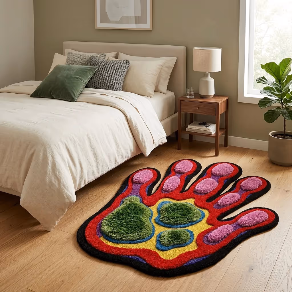 Thermal Hand-Tufted 3D Aesthetic Rug image 7
