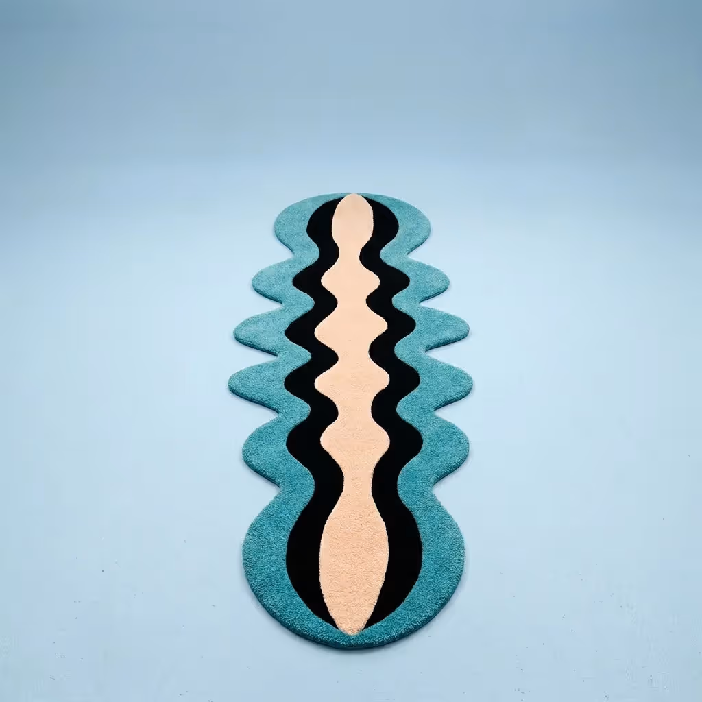 Wave Fusion Vibrant Rug image 1
