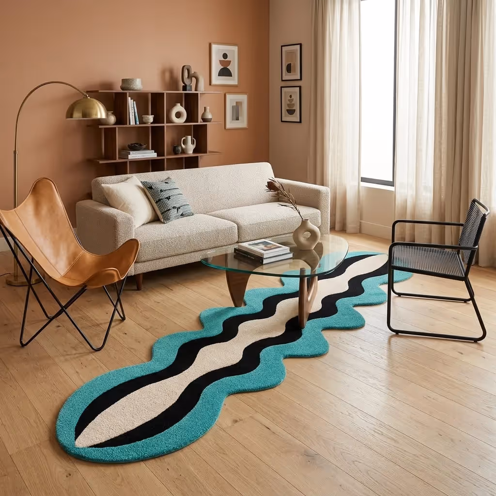 Wave Fusion Vibrant Rug image 4