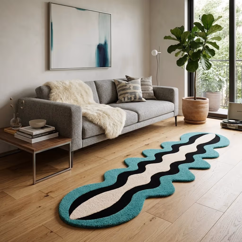 Wave Fusion Vibrant Rug image 5