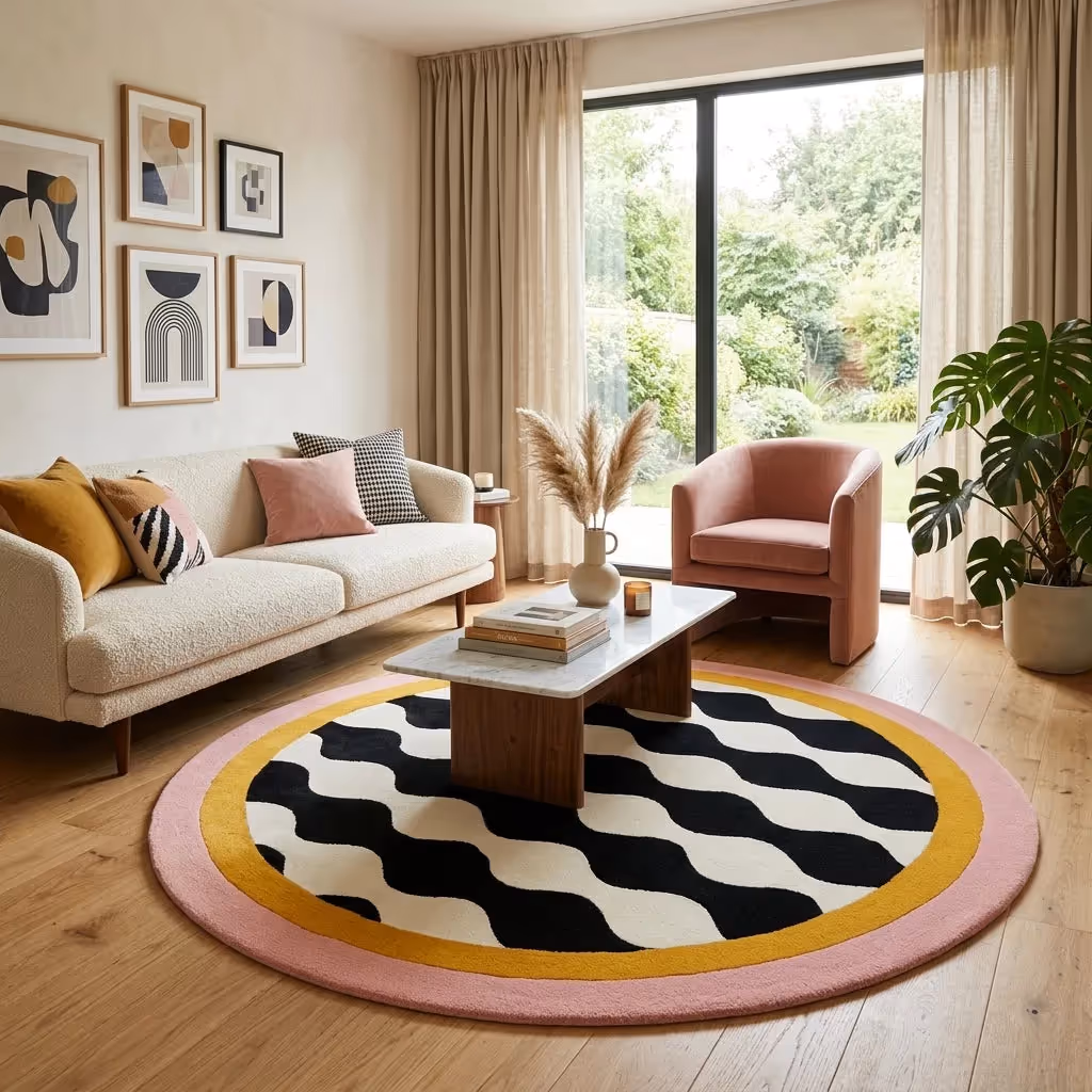 Wavy Circle Pop Ripple Edition Rug image 6