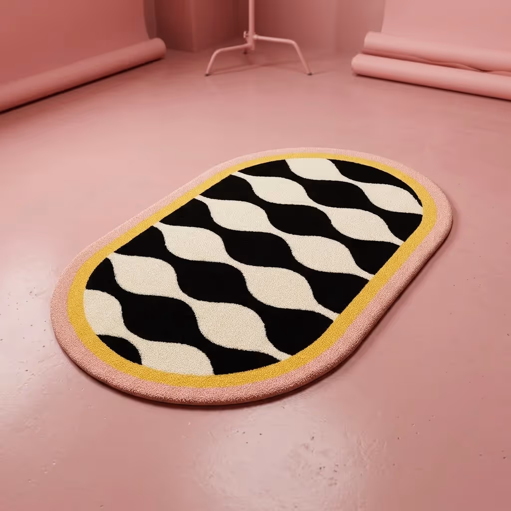 Wavy Oval Pop Ripple Edition Rug image 1