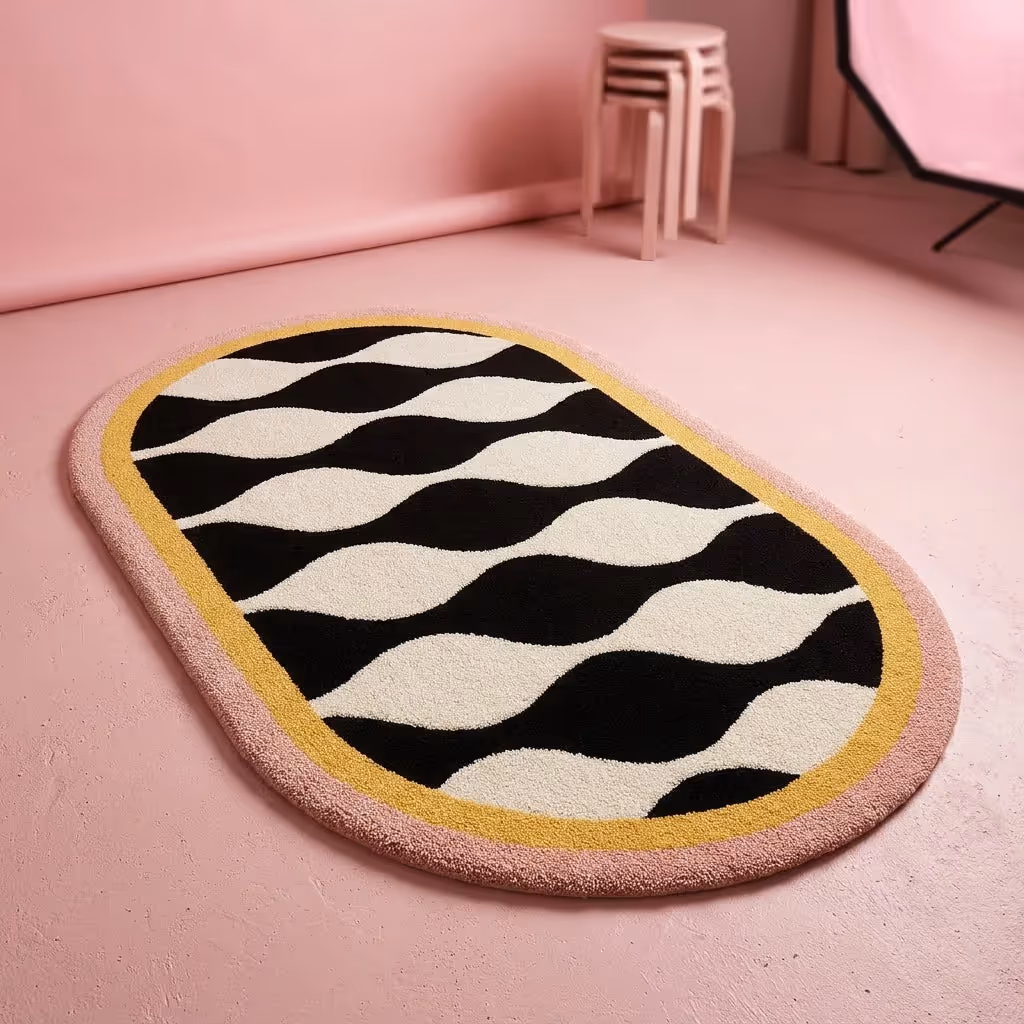 Wavy Oval Pop Ripple Edition Rug image 2