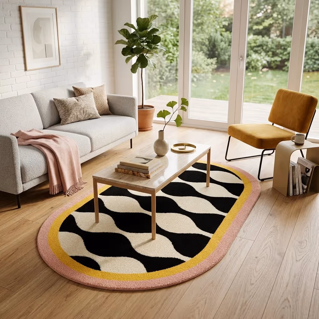 Wavy Oval Pop Ripple Edition Rug image 3
