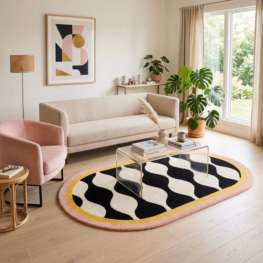 Wavy Oval Pop Ripple Edition Rug image 4