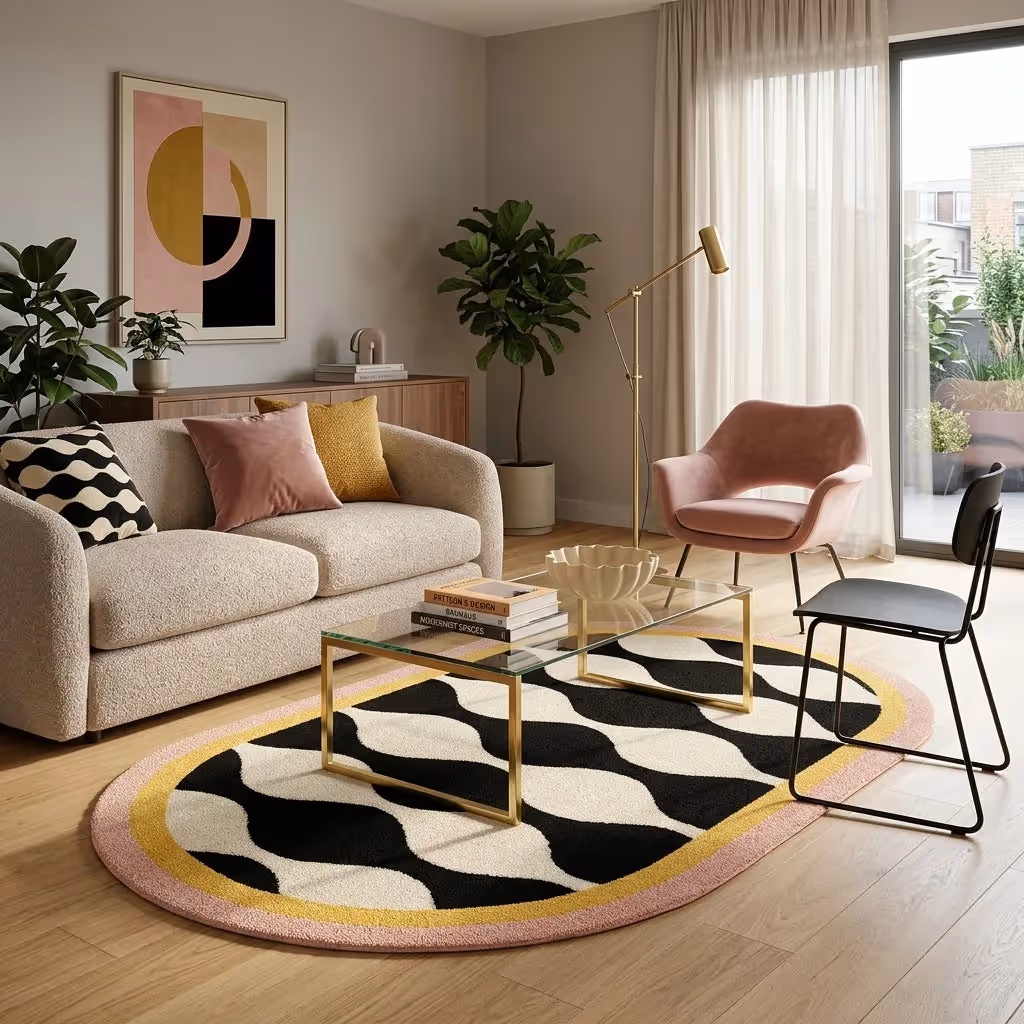 Wavy Oval Pop Ripple Edition Rug image 5