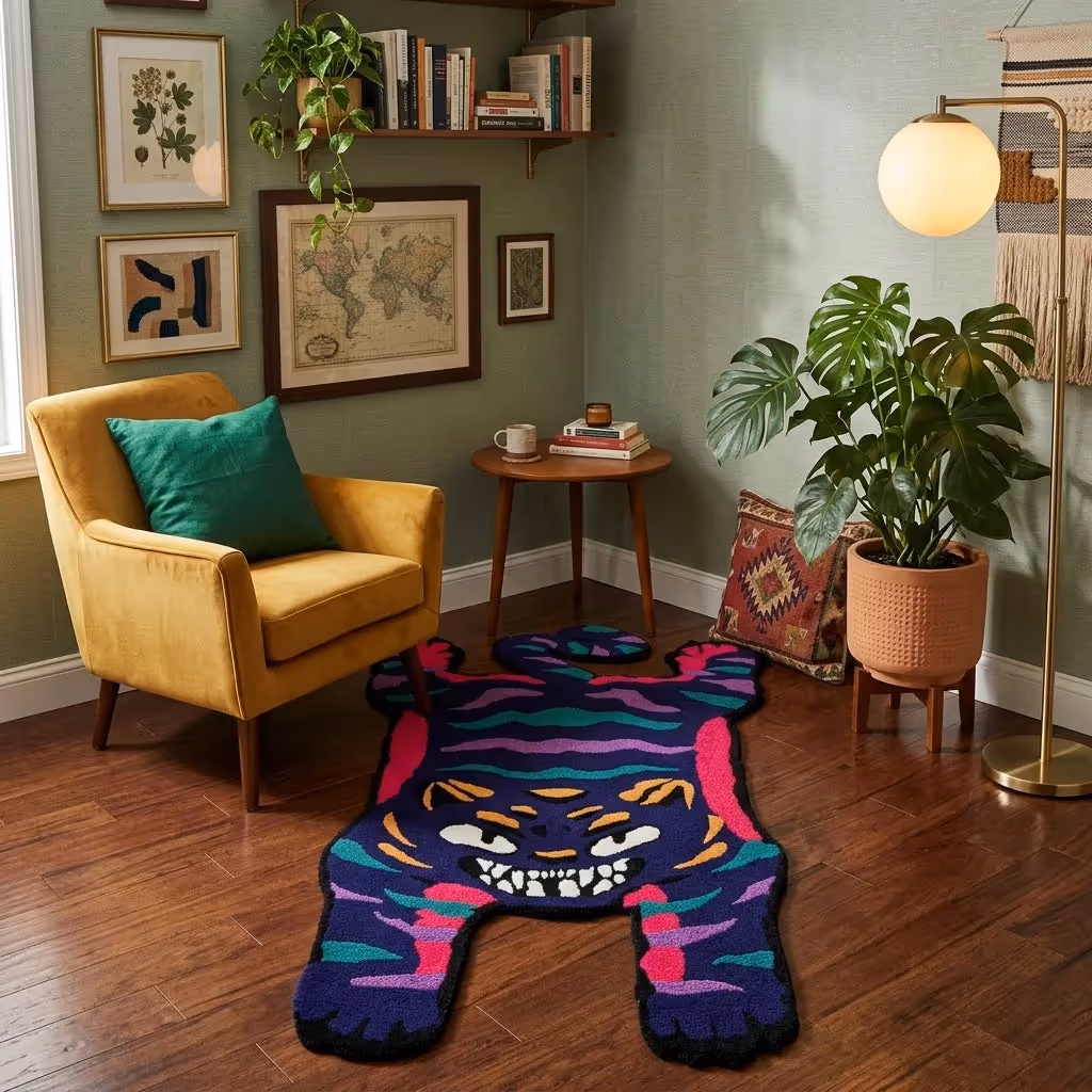 Wild Tiger Tufted Rug image 2
