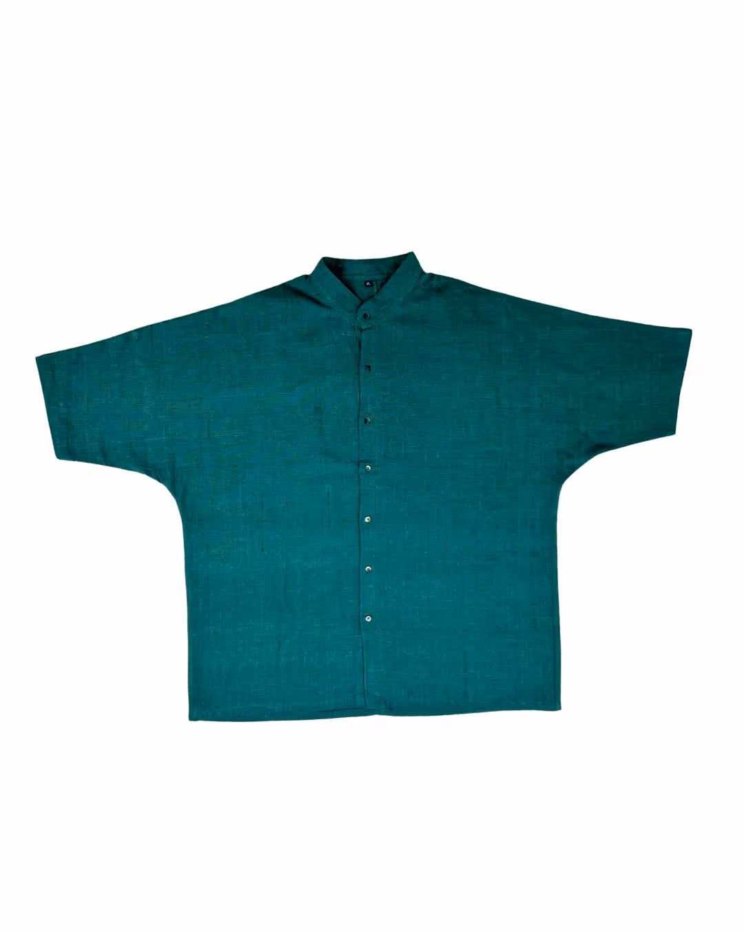 Bottle Green Handwoven Kimono Shirt image 1
