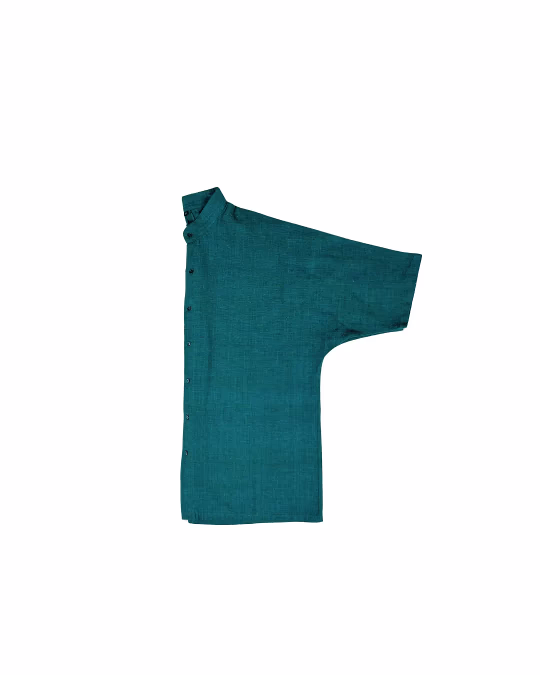 Bottle Green Handwoven Kimono Shirt image 3