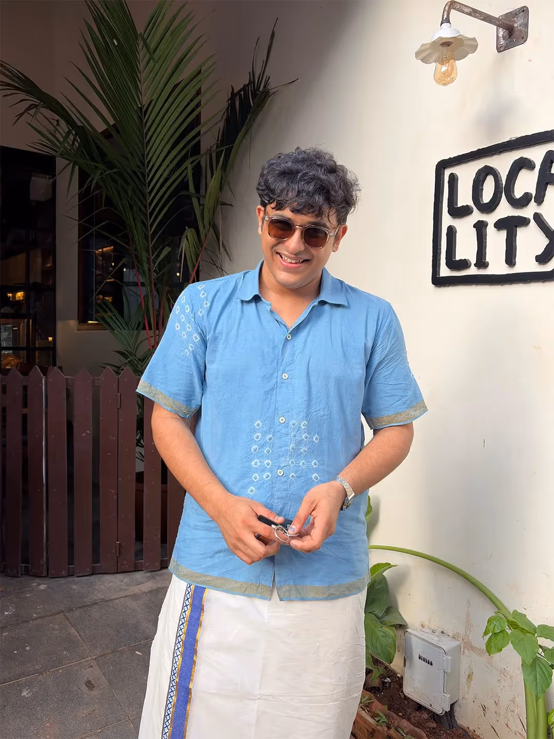 Neel Kasavu Hand Tie-Dyed Organic Indigo Shirt image 2