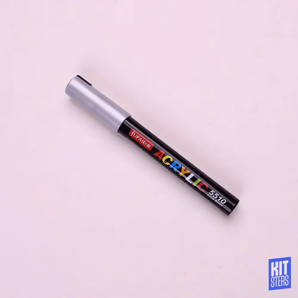 Acrylic Marker 4mm Silver image 1
