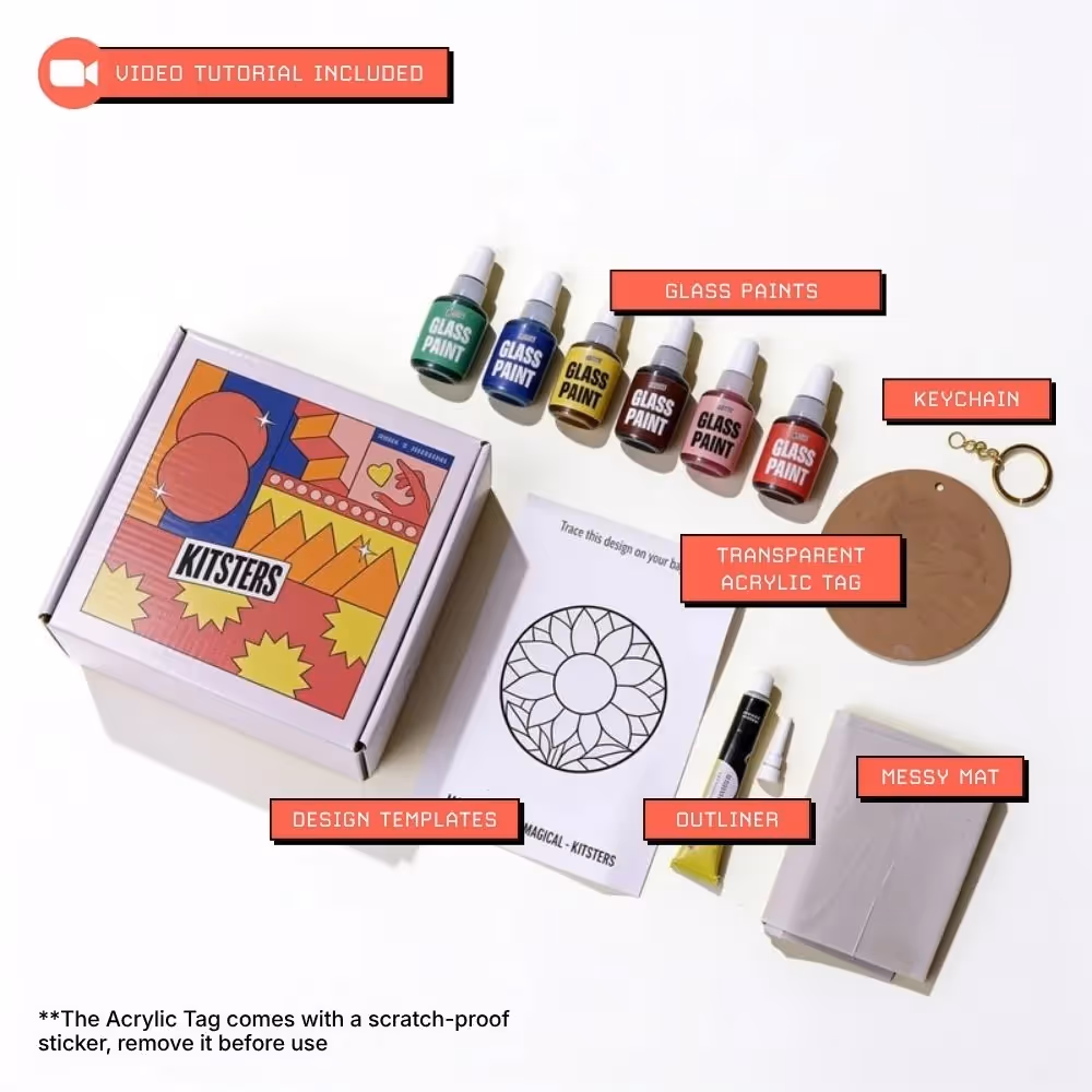 DIY Bag Tag Glass Painting Kit image 2