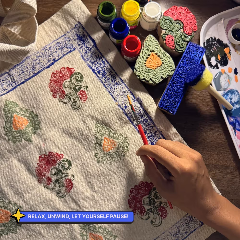 DIY Block Printing Kit (Tote Bag) image 4