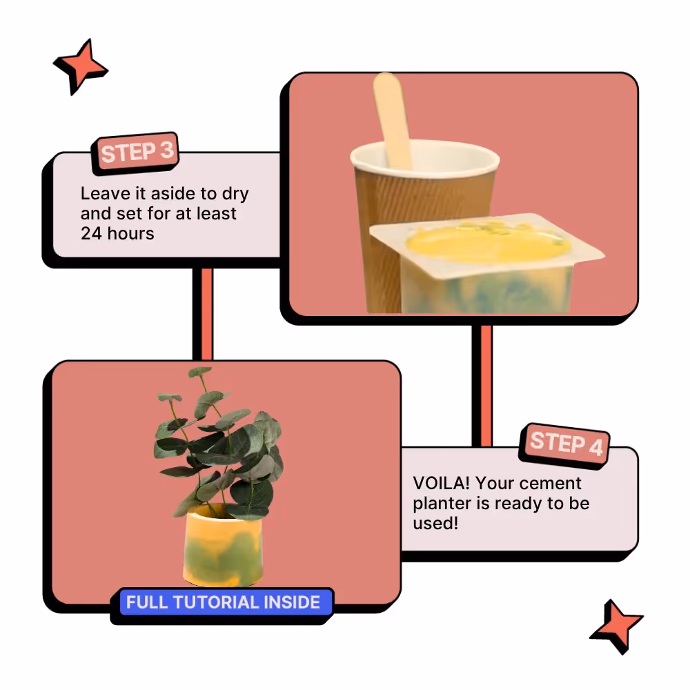 DIY Cement Planter Kit image 11