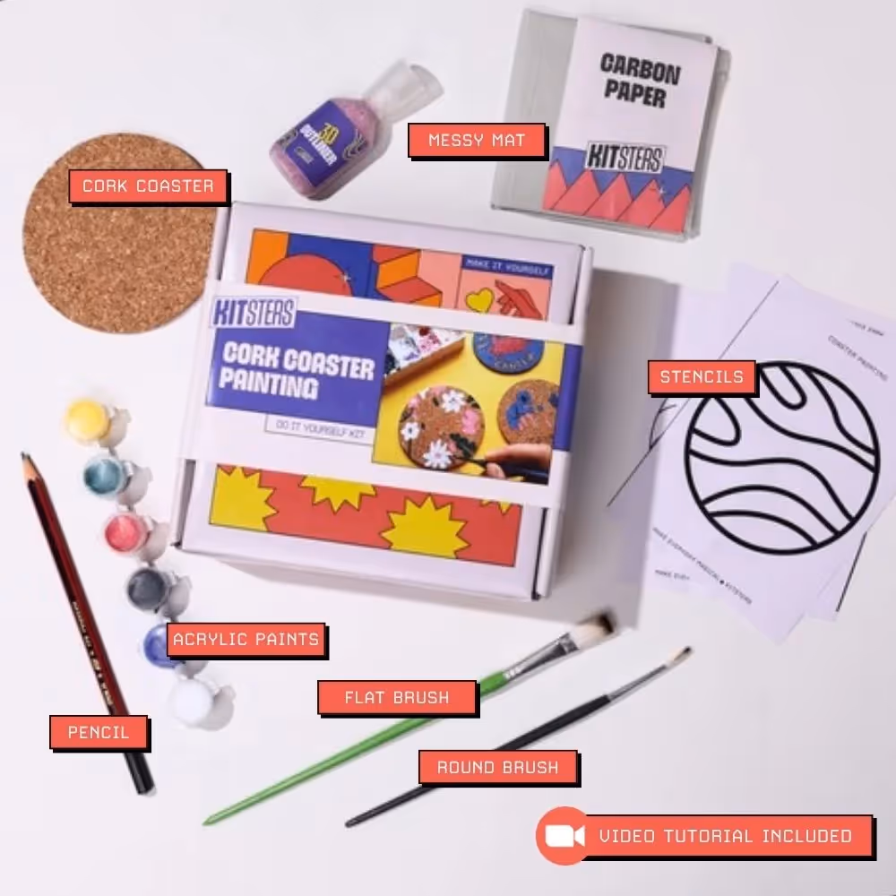 DIY Cork Coaster Painting Kit image 2