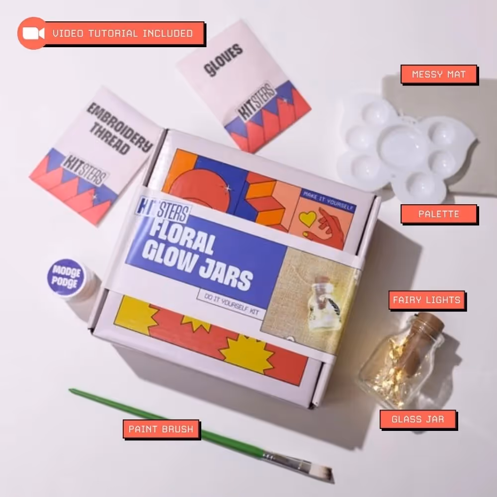 DIY Floral Glow Jar Kit image 2