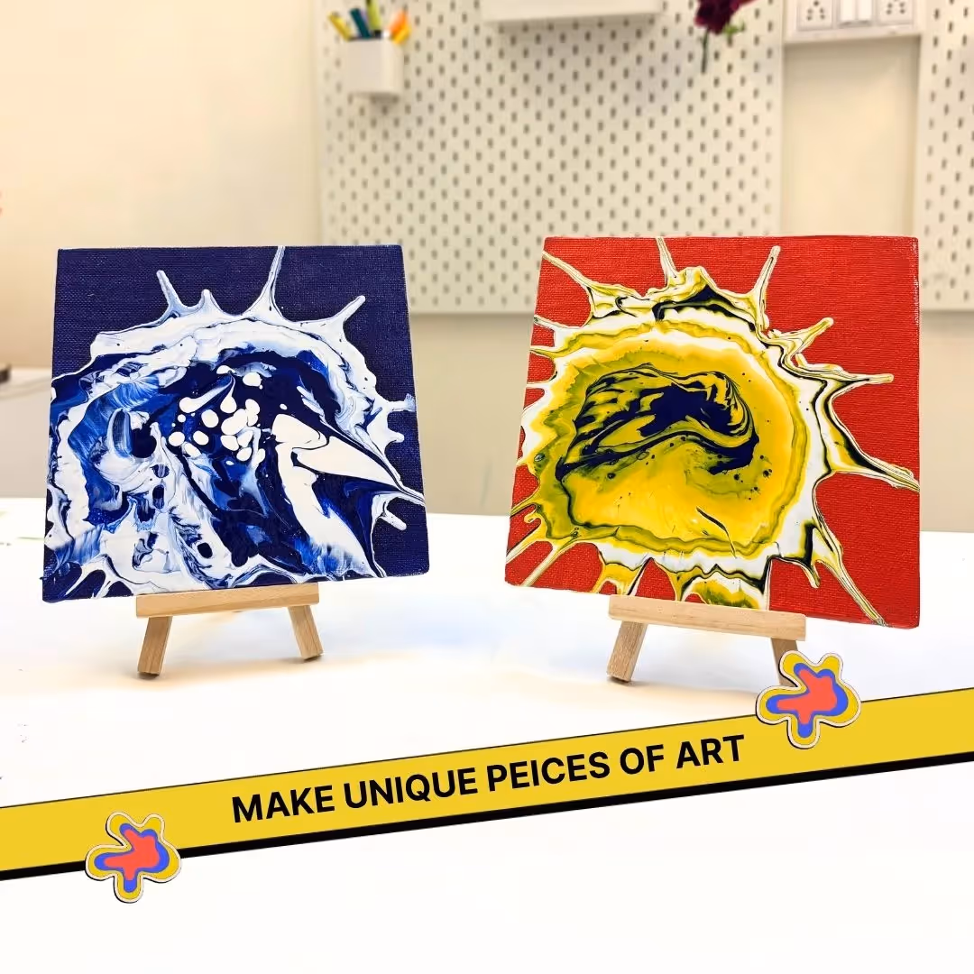 DIY Fluid Wheel Art and Fluid String Art Kit Combo image 3