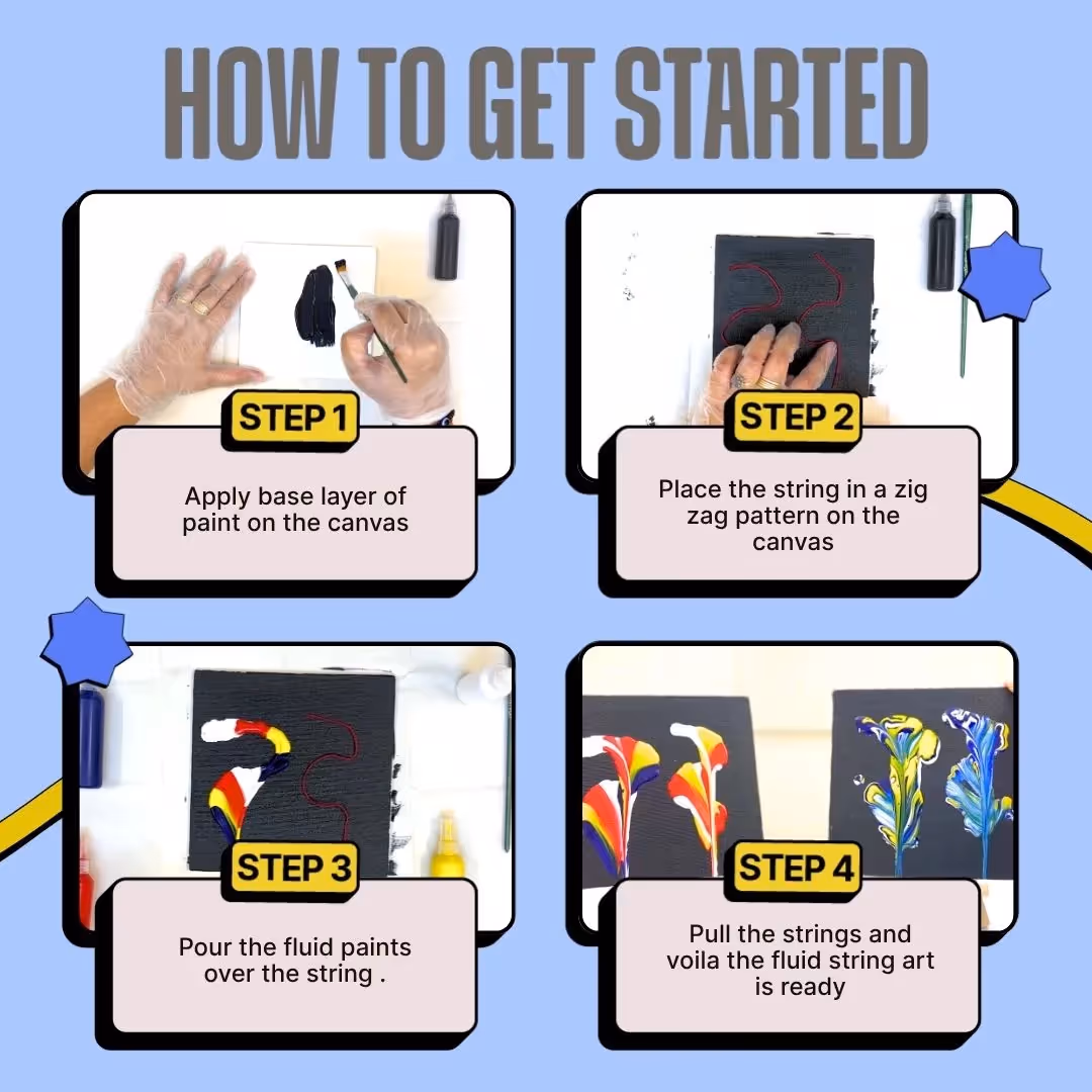 DIY Fluid Wheel Art and Fluid String Art Kit Combo image 6
