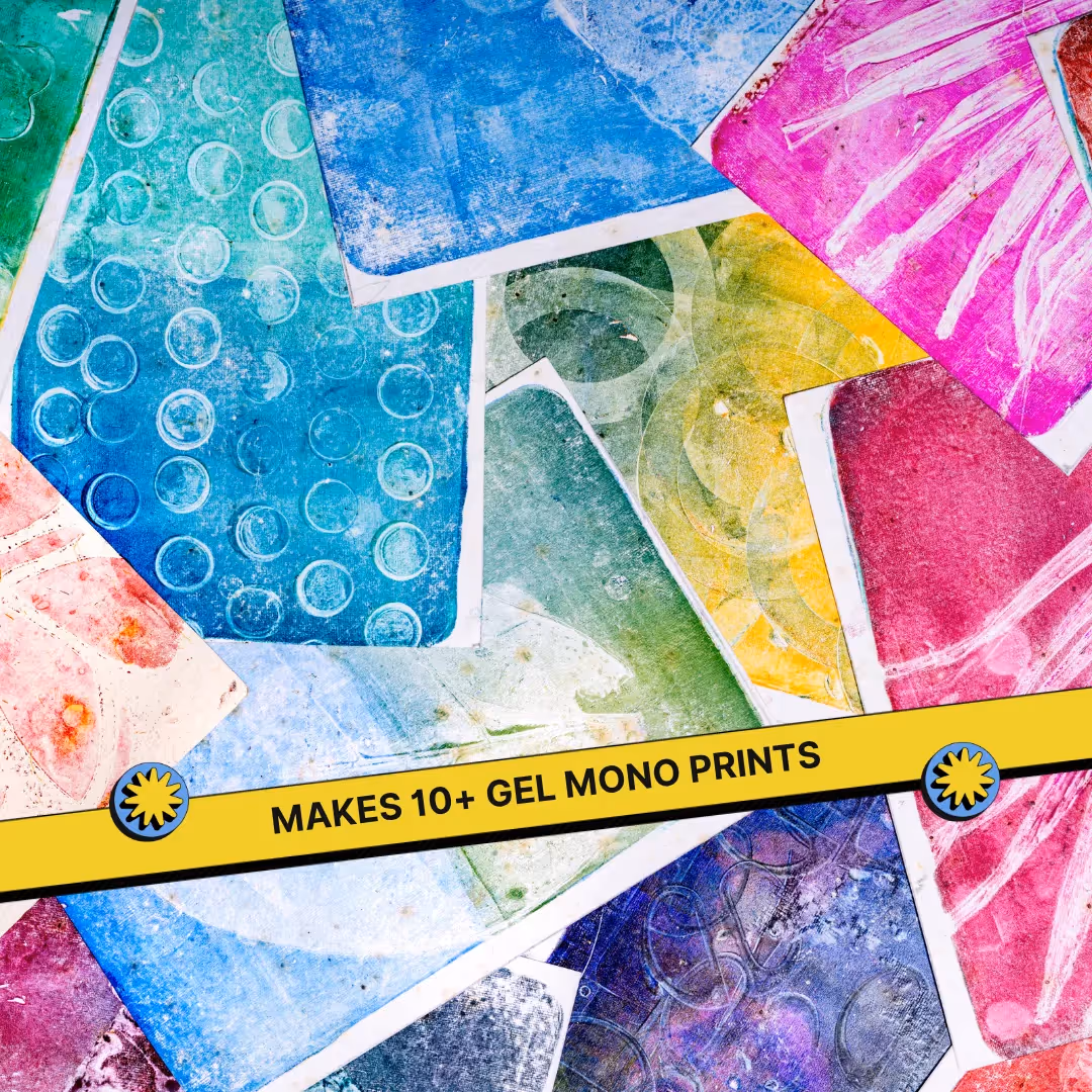 DIY Gel Plate Monoprinting and Solar Printing Kit image 8