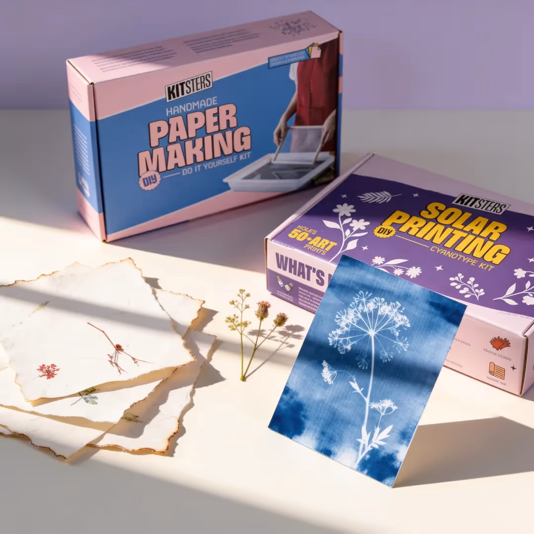 DIY Handmade Paper Kit & DIY Solar Printing Kit Combo  image 1