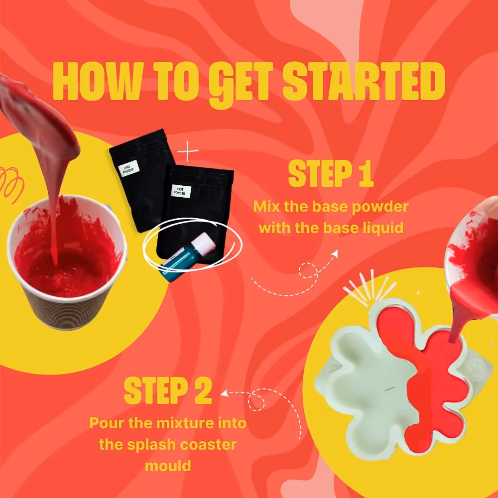 DIY Jesmonite Splash Coaster Kit  image 5
