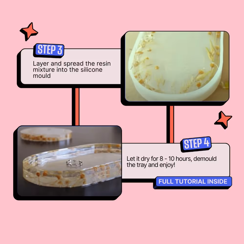 DIY Resin Trinket Tray Kit image 9
