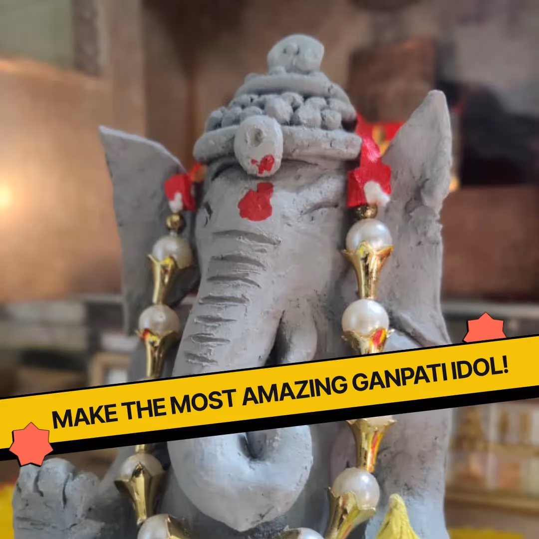 DIY Shadu Mati Ganpati and Diya Decoration Kit image 3