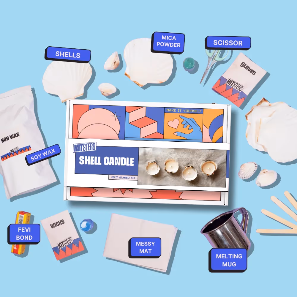 DIY Shell Candle Kit image 2