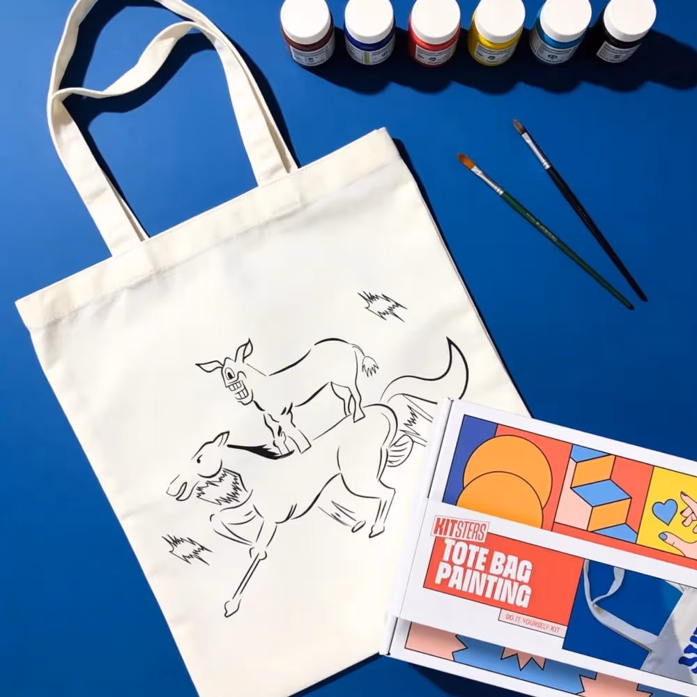 DIY Tote Bag Painting Kit Welcome Edition image 1