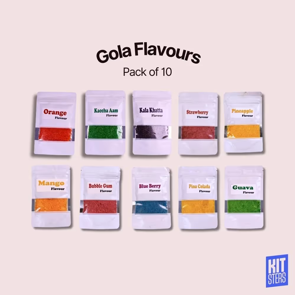 Flavoured Sugars for Ice Gola - Sample Pack of 10  image 1