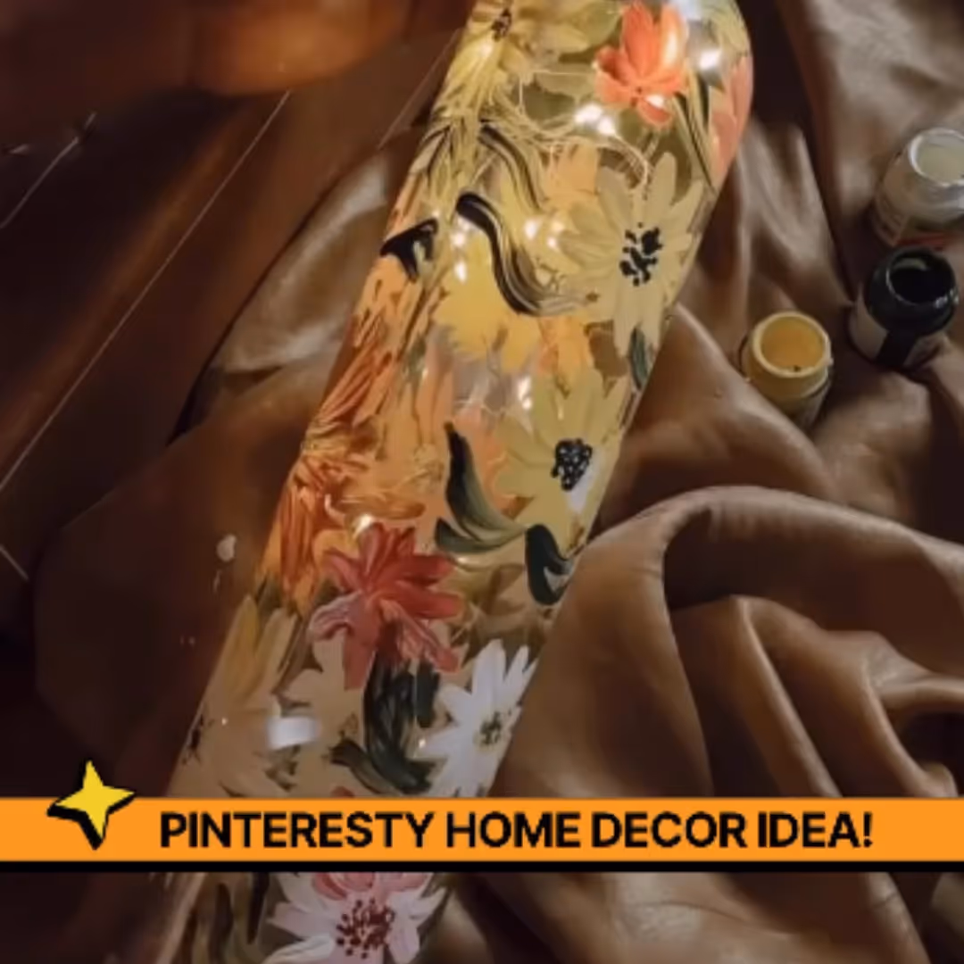 Floral Glow Jar and Light Bottle Painting DIY Kit image 6