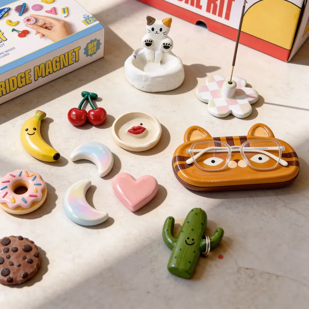 Fridge Magnet and Clay Sculpting DIY Combo Kit  image 1