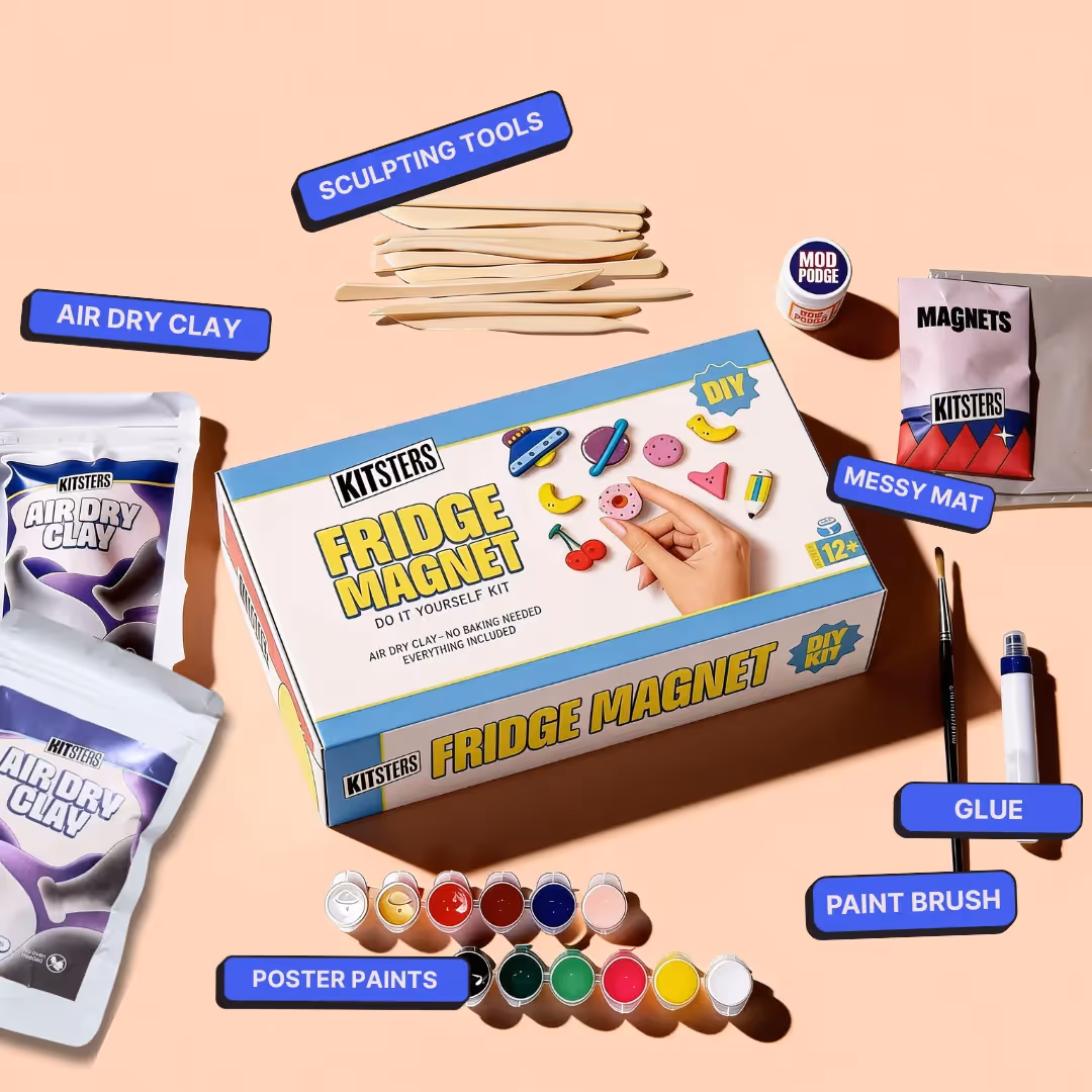 Fridge Magnet and Clay Sculpting DIY Combo Kit image 2
