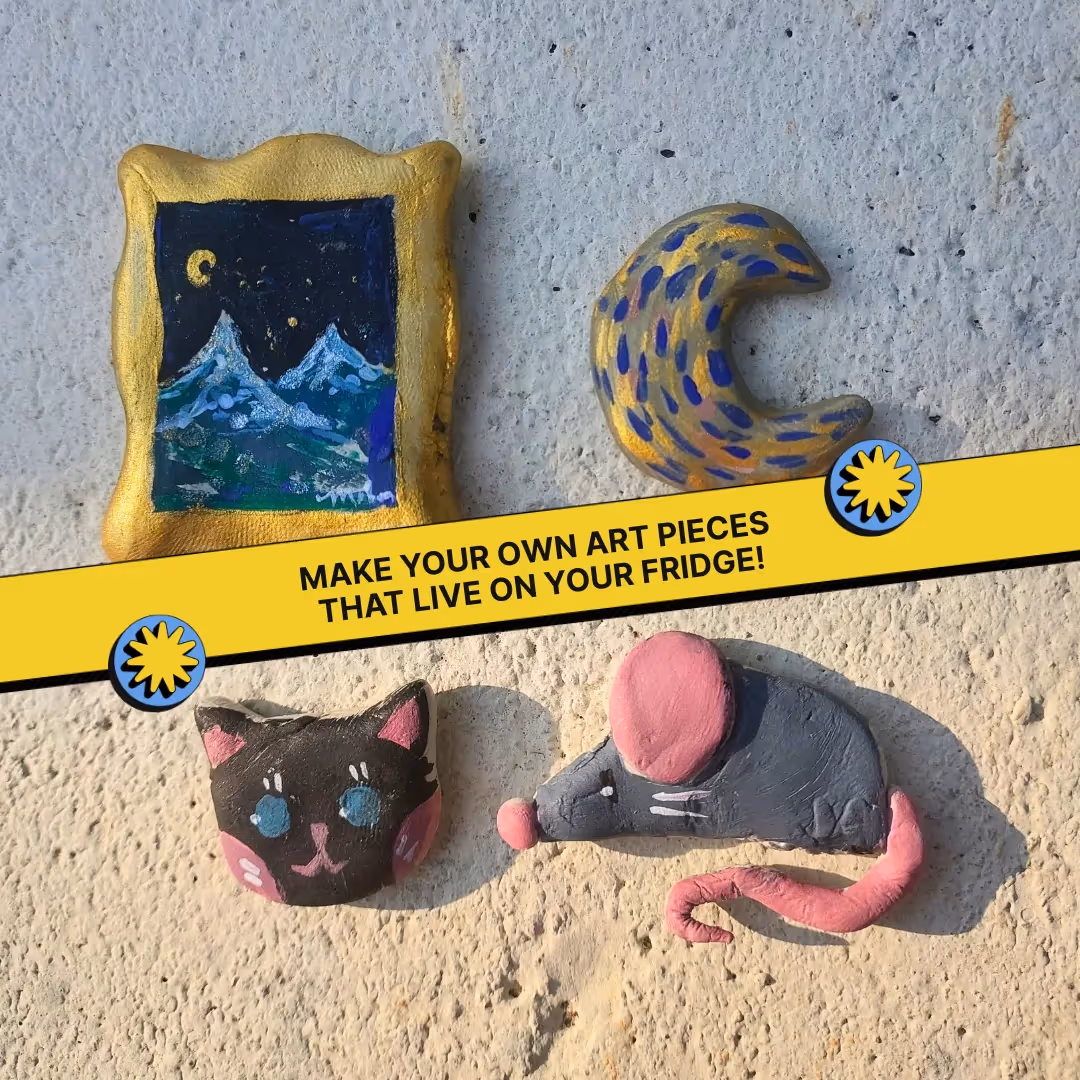 Fridge Magnet and Clay Sculpting DIY Combo Kit image 3